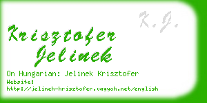 krisztofer jelinek business card